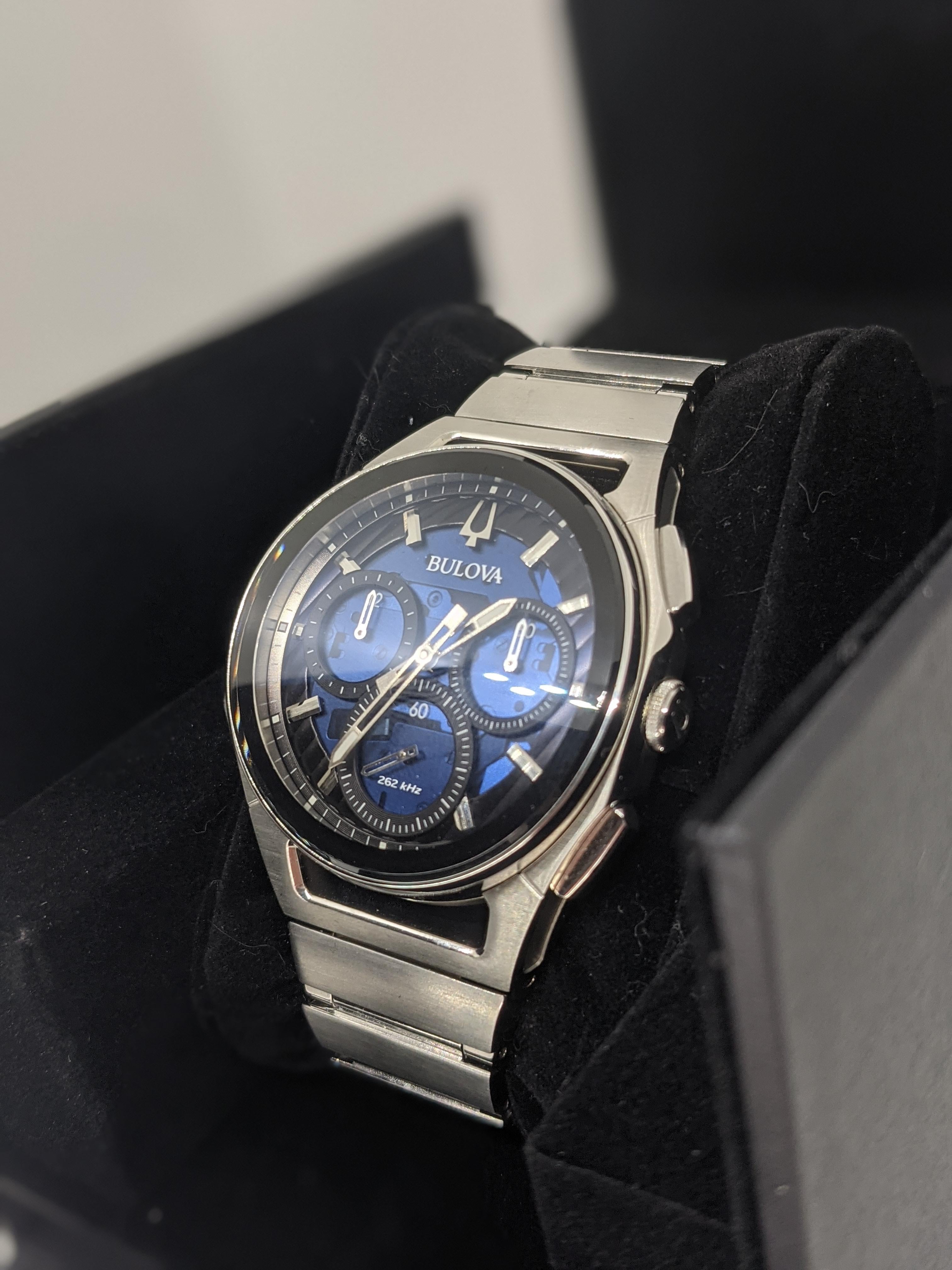WTS] Bulova Curv 96A205 with original box and links included | WatchCharts  Marketplace