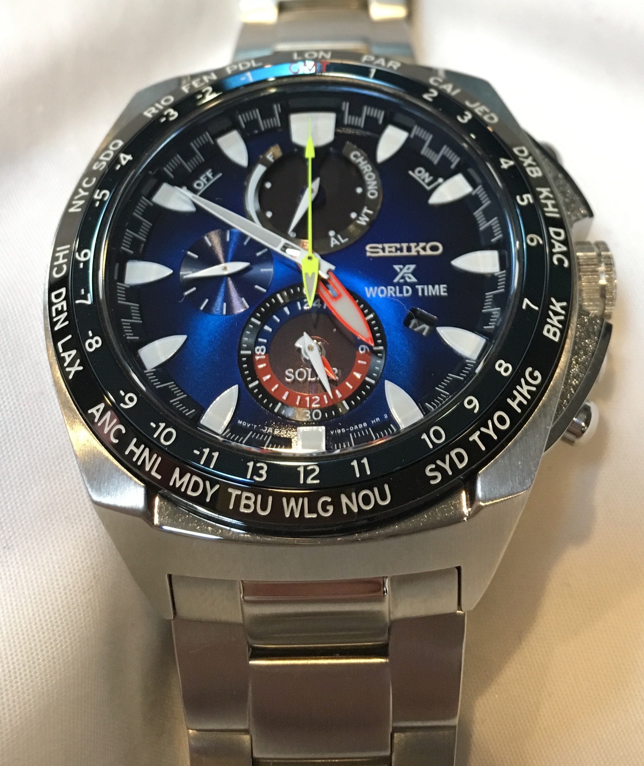 Seiko Prospex World Time Solar Chronograph SSC549 Special Edition |  WatchCharts