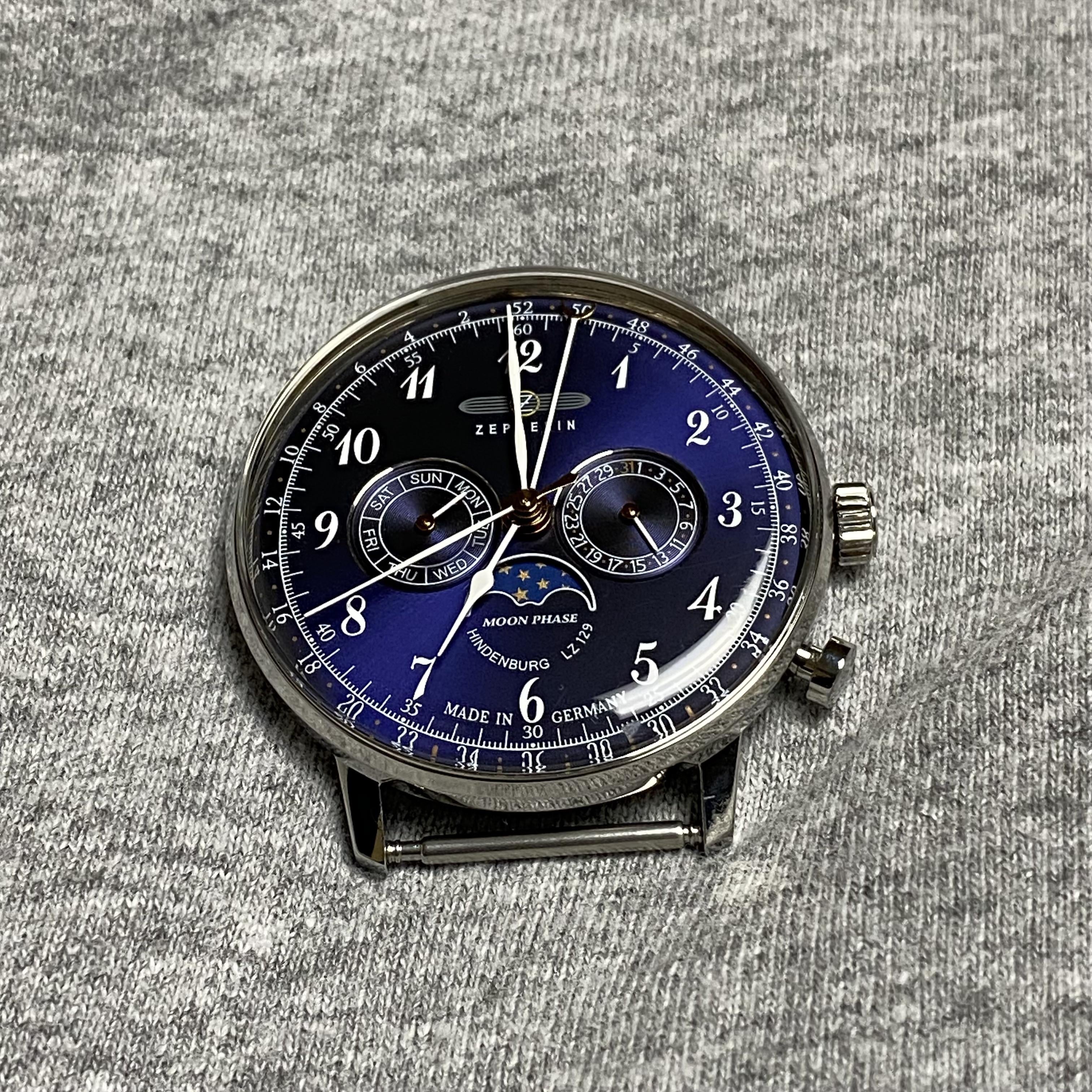 Zeppelin 8076-1 - Hindenburg Moonphase Watch • Watchard.com