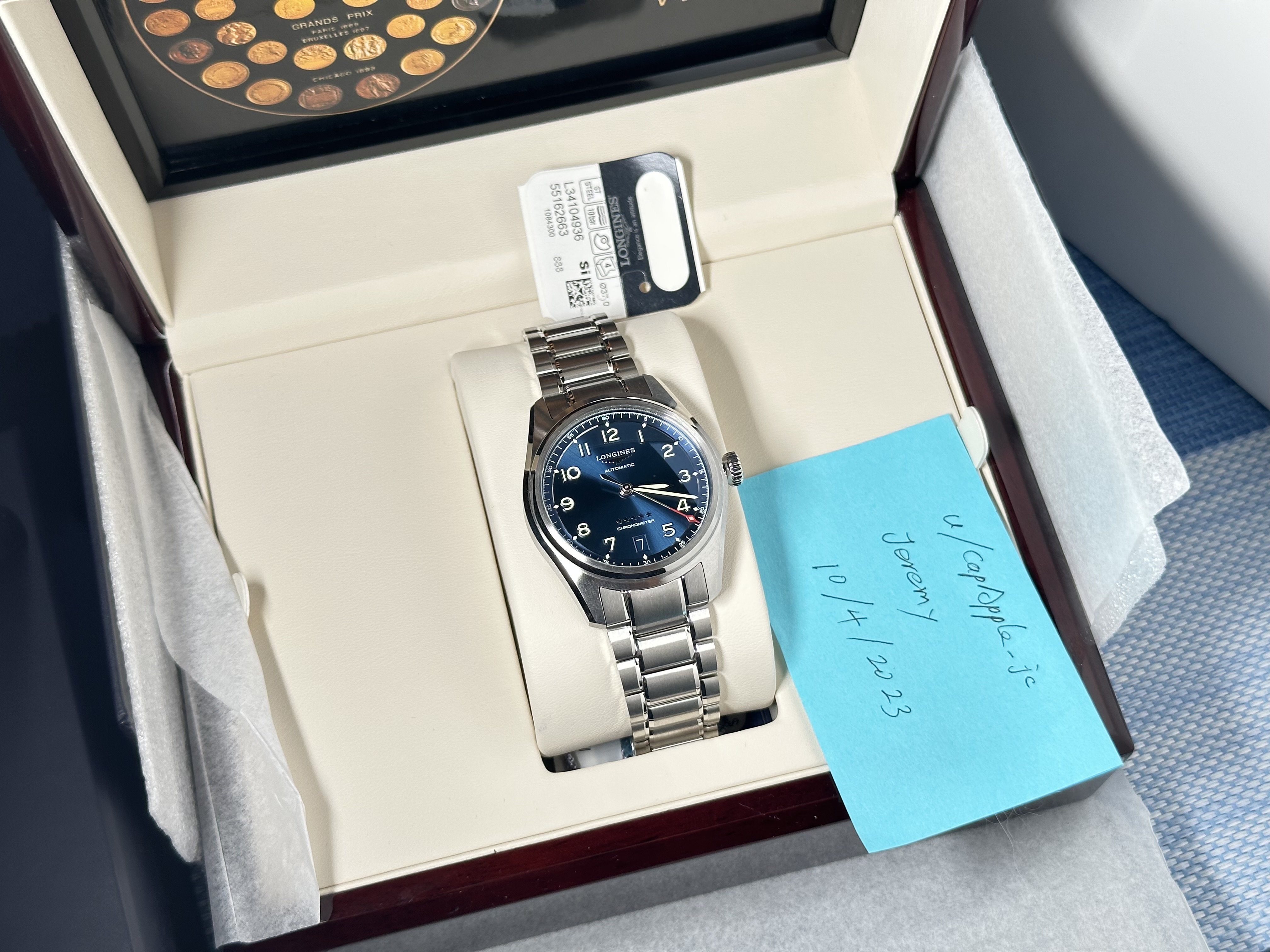 WTS BNIB Longines Spirit 37mm Blue 1 750 USD WatchCharts