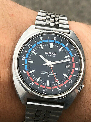 Rare Seiko Navigator Timer GMT 6117 6419 Stainless Steel SS