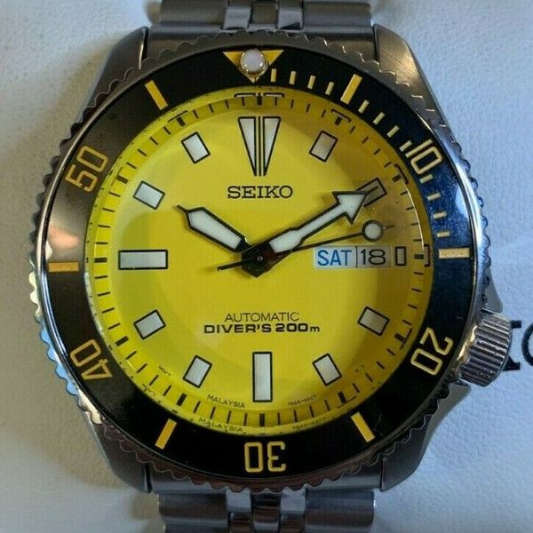 *RARE* Seiko Divers SKXA35 with Sapphire and Ceramic Bezel - Yellow ...