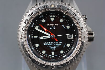 1994 [Exc+5] SEIKO SBCW001 LANDMASTER 5M45-6A00 AGS Titanium Men's