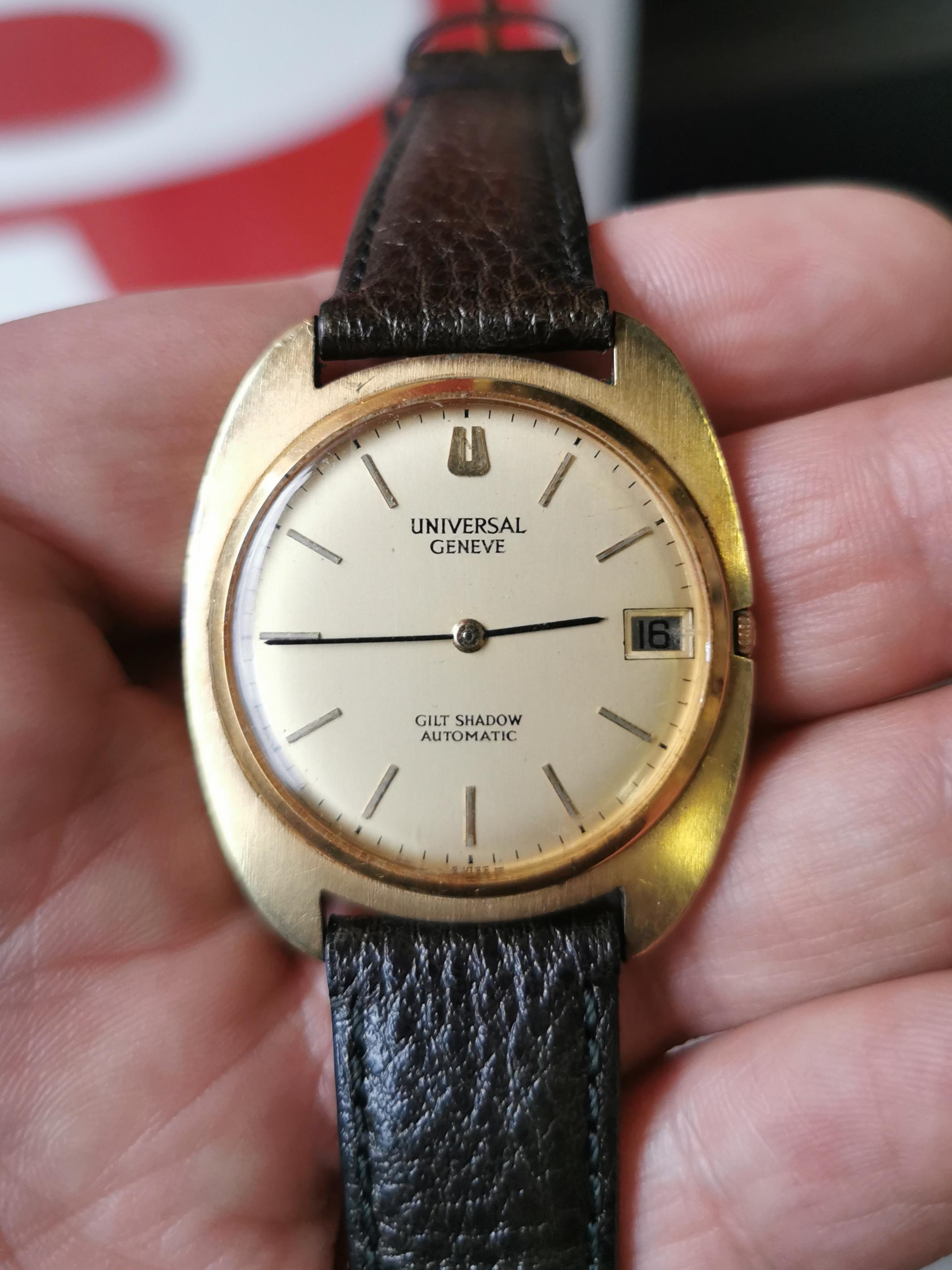 WTS] Universal Geneve Gilt Shadow micro-rotor automatic - price
