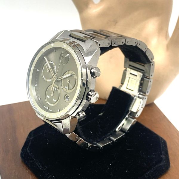 Movado Men's Watch 3600867 Bold Gray Dial Swiss Quartz Chronograph ...