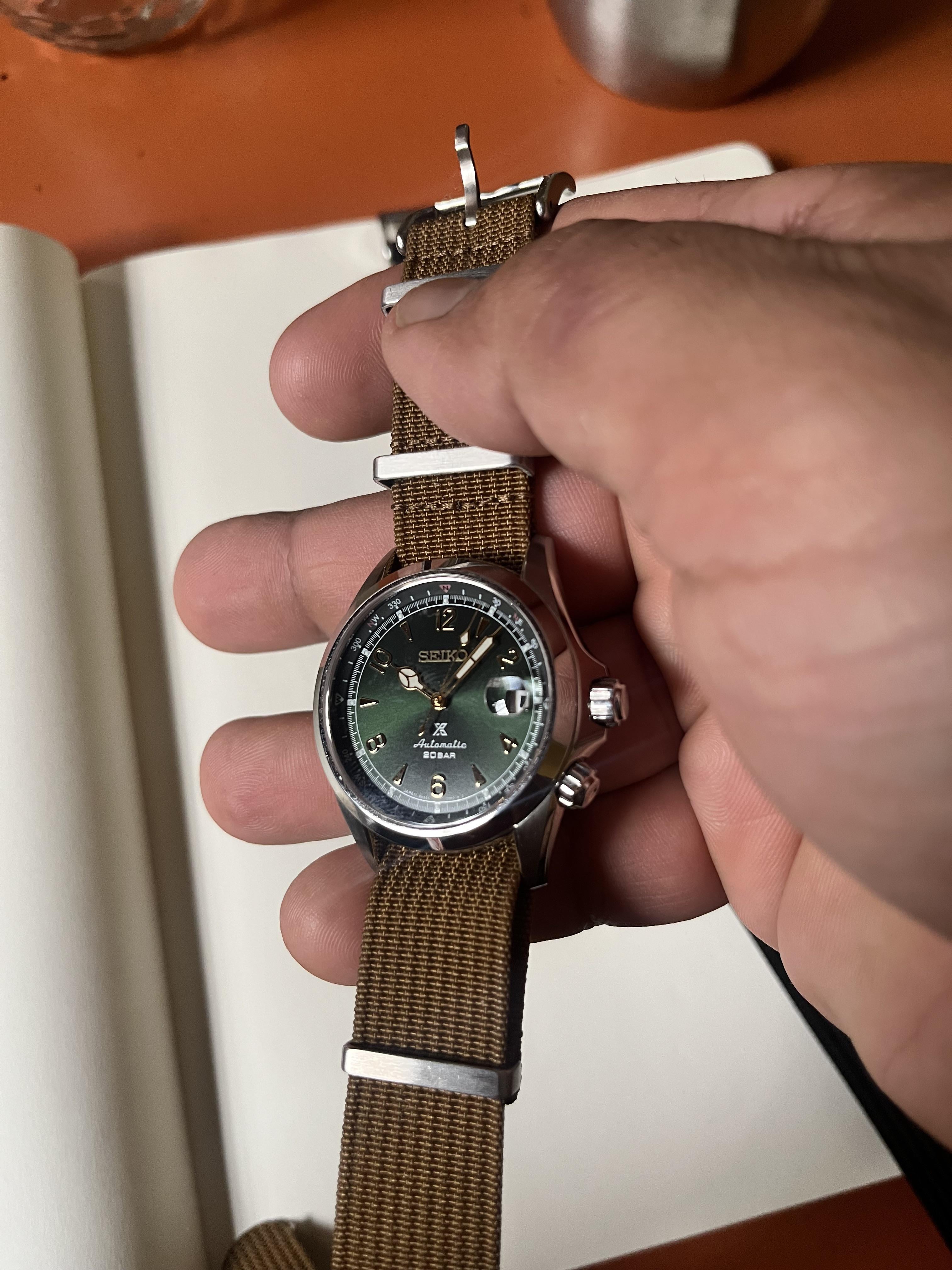 Seiko alpinist clearance nato