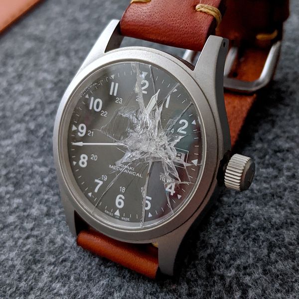 [WTS] Giveaway - Smashed Crystal Hamilton Khaki Field Mechanical ...