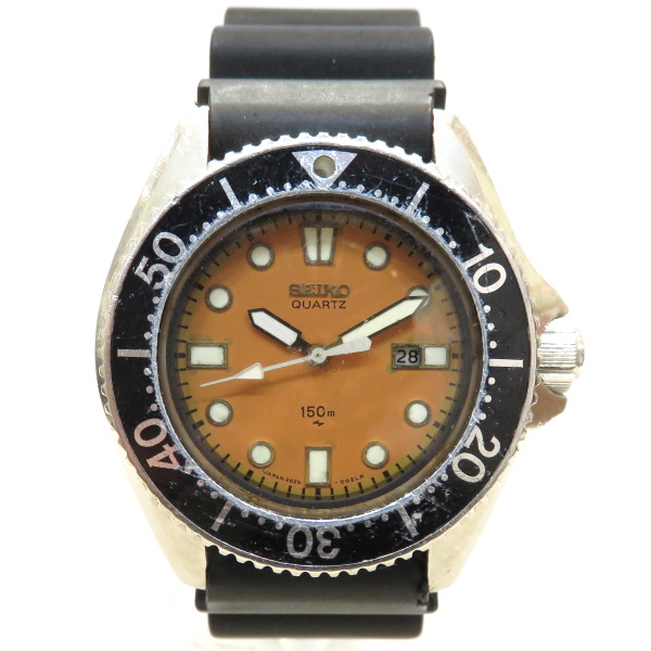 Seiko Diver's Watch Date 150M 2625-0010 Quartz Watch Watch Boys Free  Shipping [Used] [Easy tomorrow] | WatchCharts