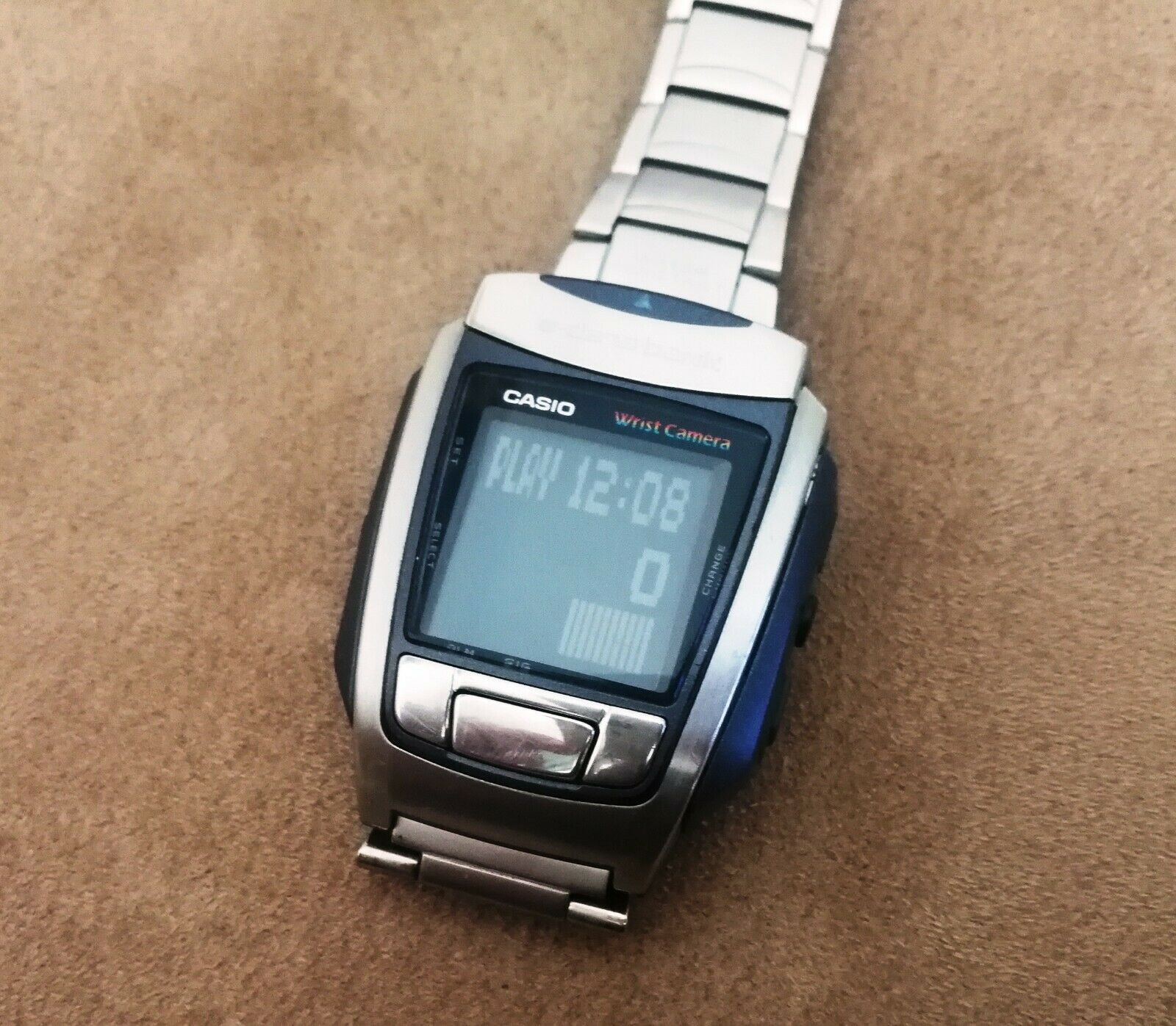 casio wqv-10 wrist color camera lcd alarm chrono lcd watch