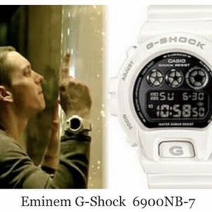 Eminem g shock watch white on sale