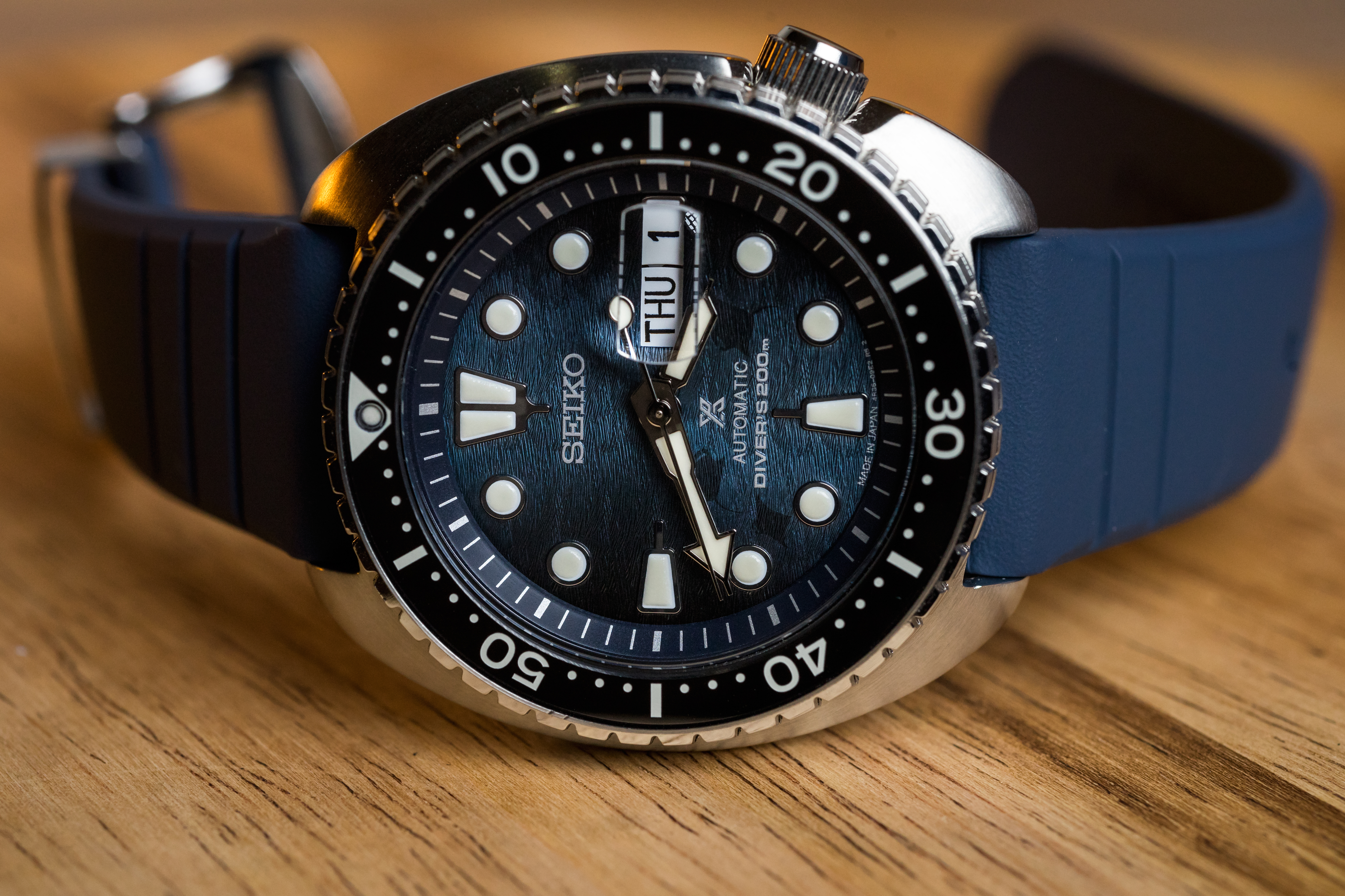 Seiko King Turtle Dark Manta blue #SRPF77 | WatchCharts