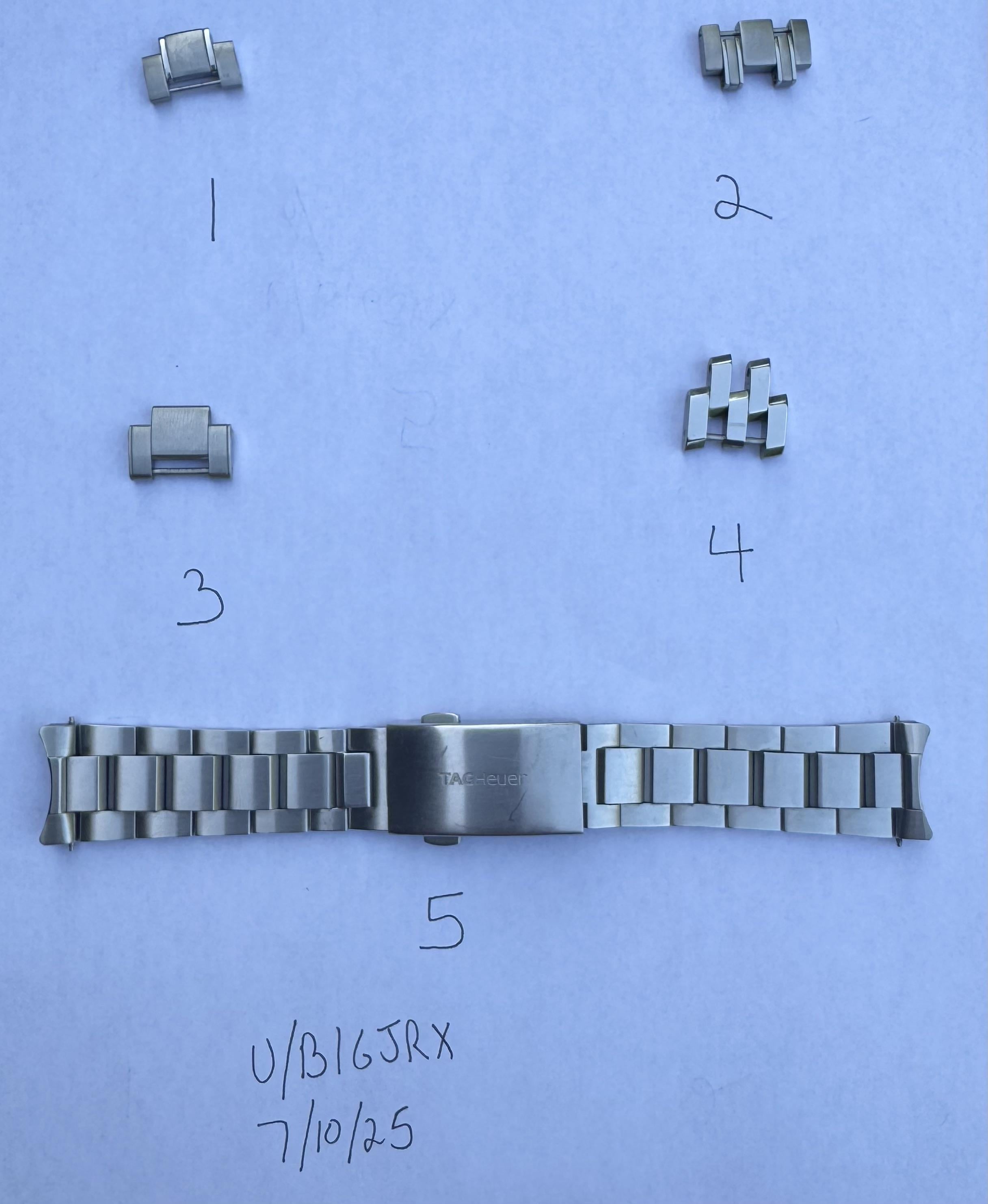 WTS] Watch Links and Bracelet (Omega, Tudor, Breitling, Tag Heuer