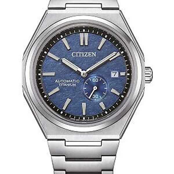 Citizen Mechanical Black Dial Silver Steel Strap Watch For Men - NJ0120-81E