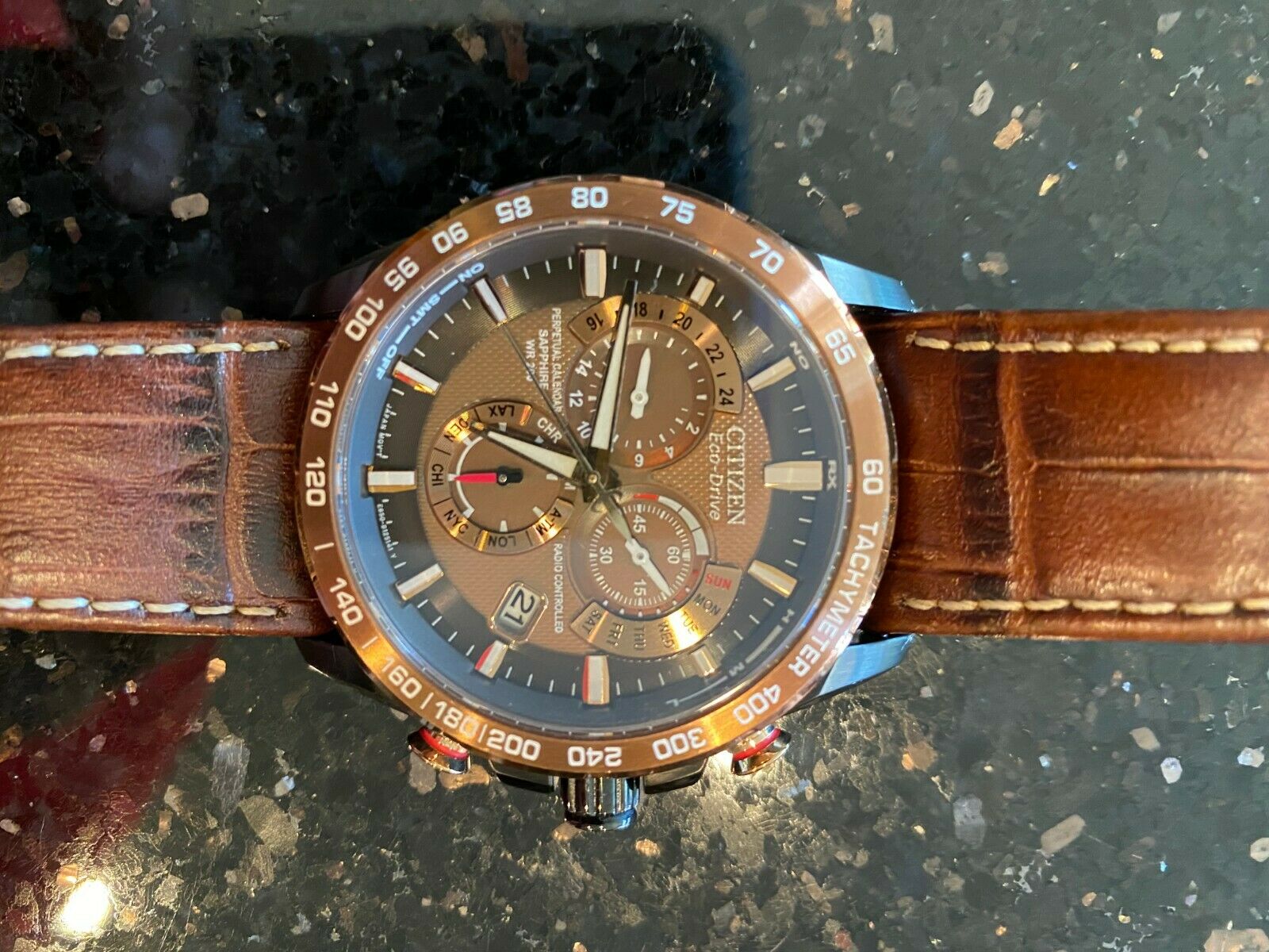 CITIZEN Eco Drive シチズン エコドライブ at4006-06x Perpetual Chrono