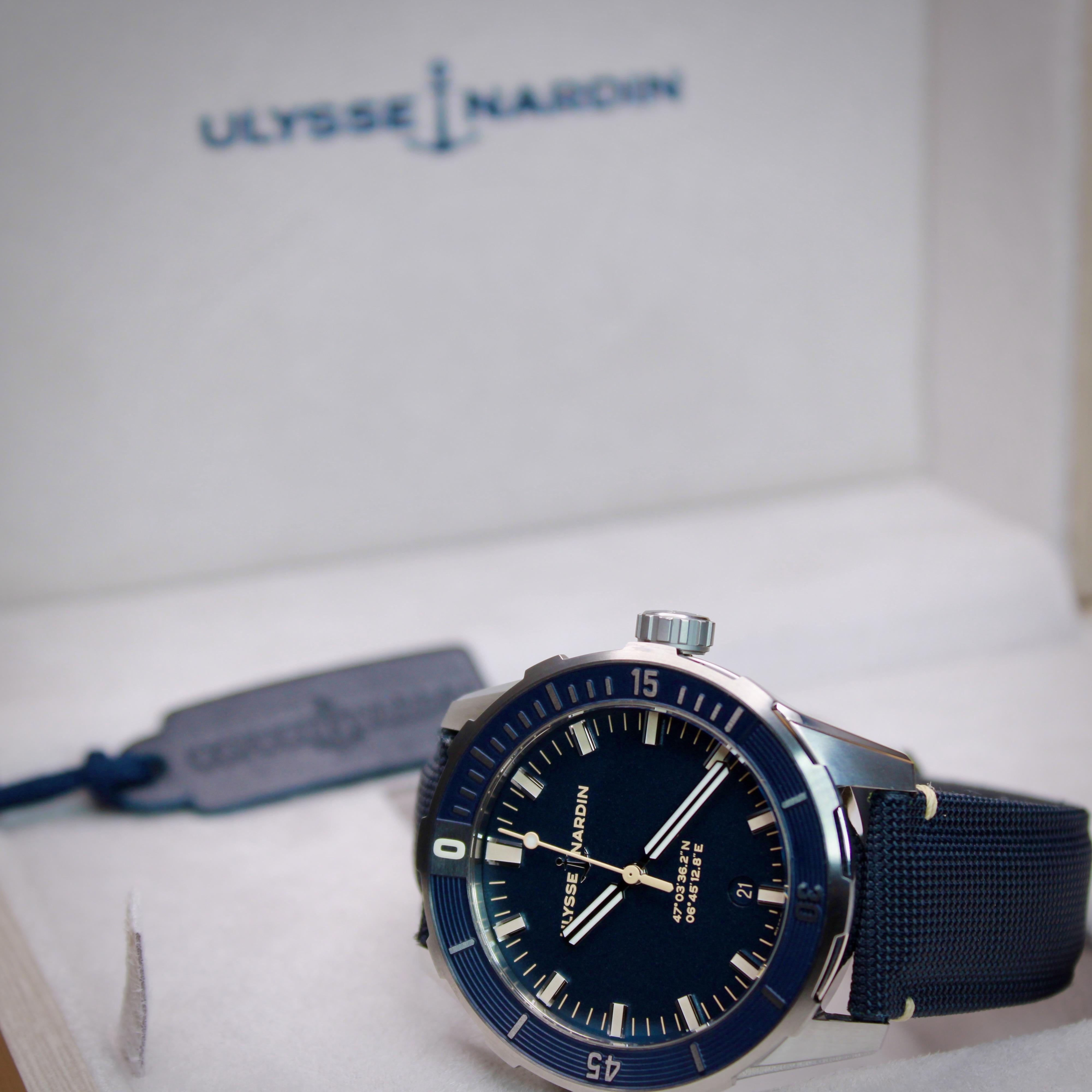 WTS Ulysse Nardin Diver 8163 175 93 Box Papers WatchCharts