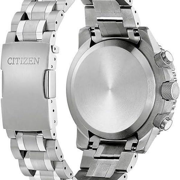 Citizen Orologio Uomo Super Pilot JY8100-80L – Ecco-Drive Radiocontrollato, Titanio, Quadrante Blu, Subacqueo 200m