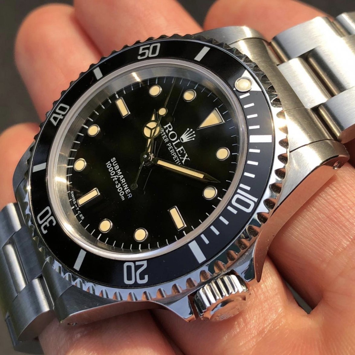 Gensidig bygning hat Rolex Submariner 14060 1990 A Serviced With Warranty And