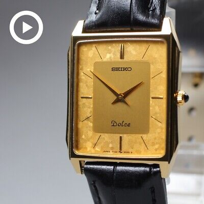 Vintage 1986 [MINT] Seiko Dolce 7740-5000 Square Quartz Men's