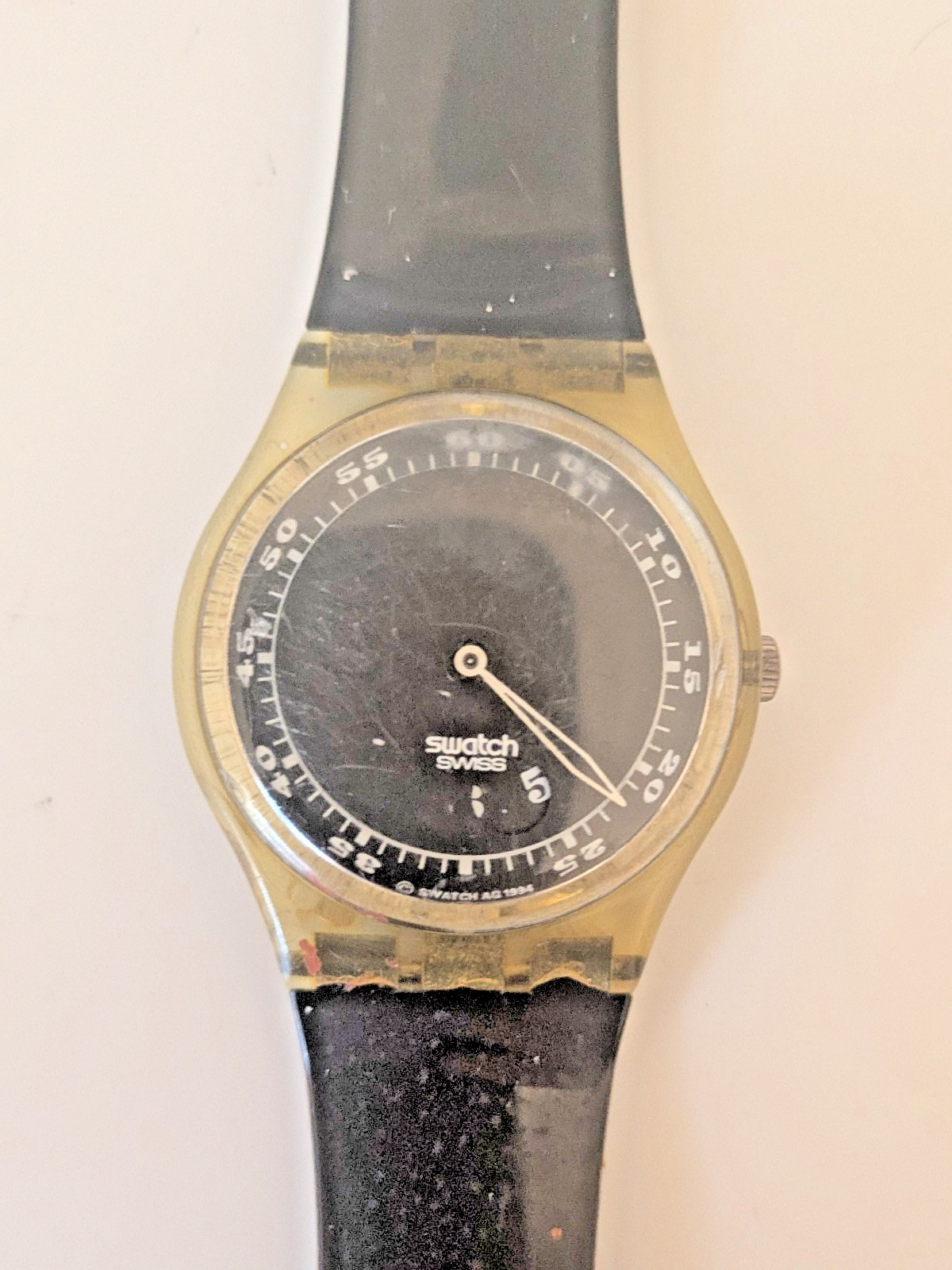 Swatch Upside Down GK182 Vintage Swatch 1994 - WORKING ! RARE 