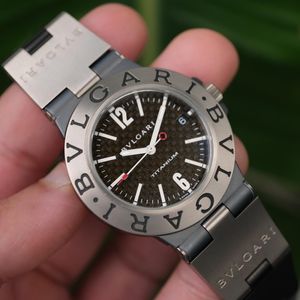 BVLGARI Bulgari Diagono DG35S Stainless Steel Automatic Sapphire