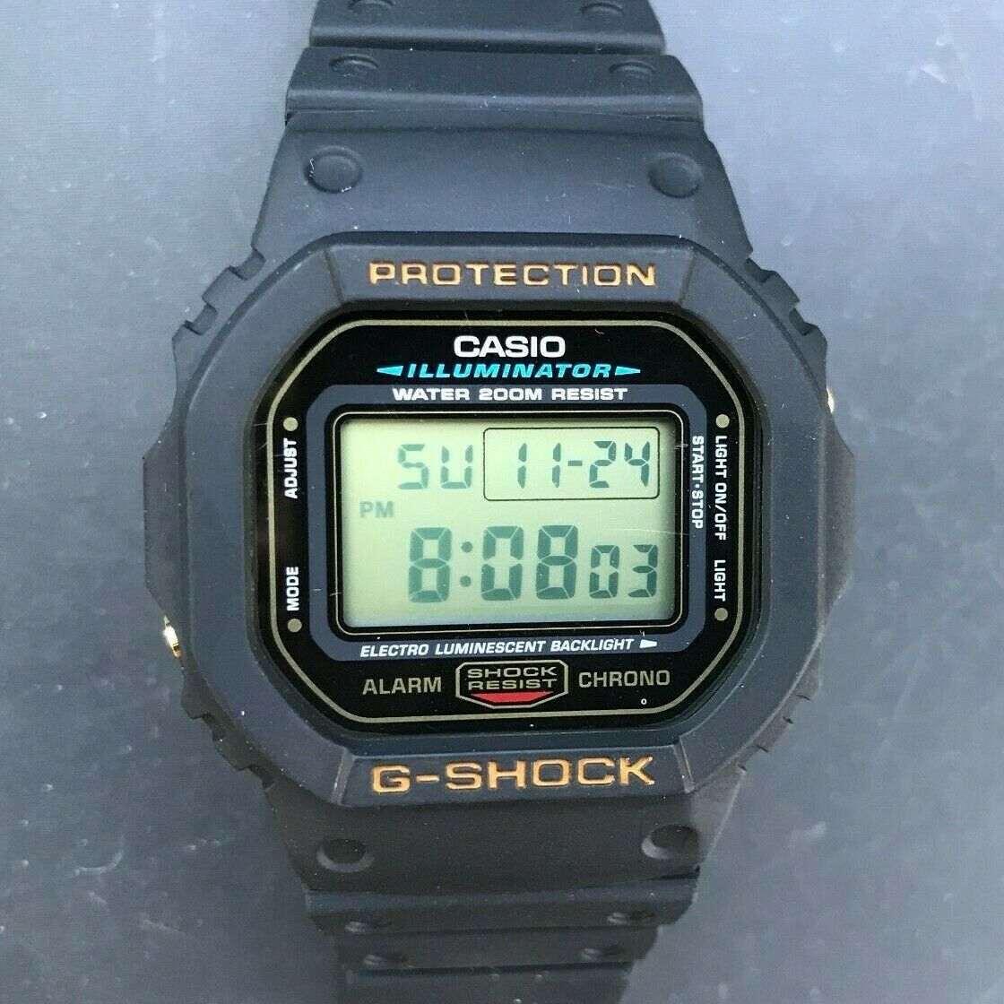 Classic Casio G Shock Dw 5600eg 9 3229 Black Gold 43mm Case New Battery Watchcharts