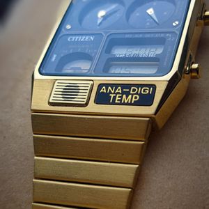 WTS] Citizen Ana Digi Temp | 1980's | 8988-S073057 | Gold Vintage