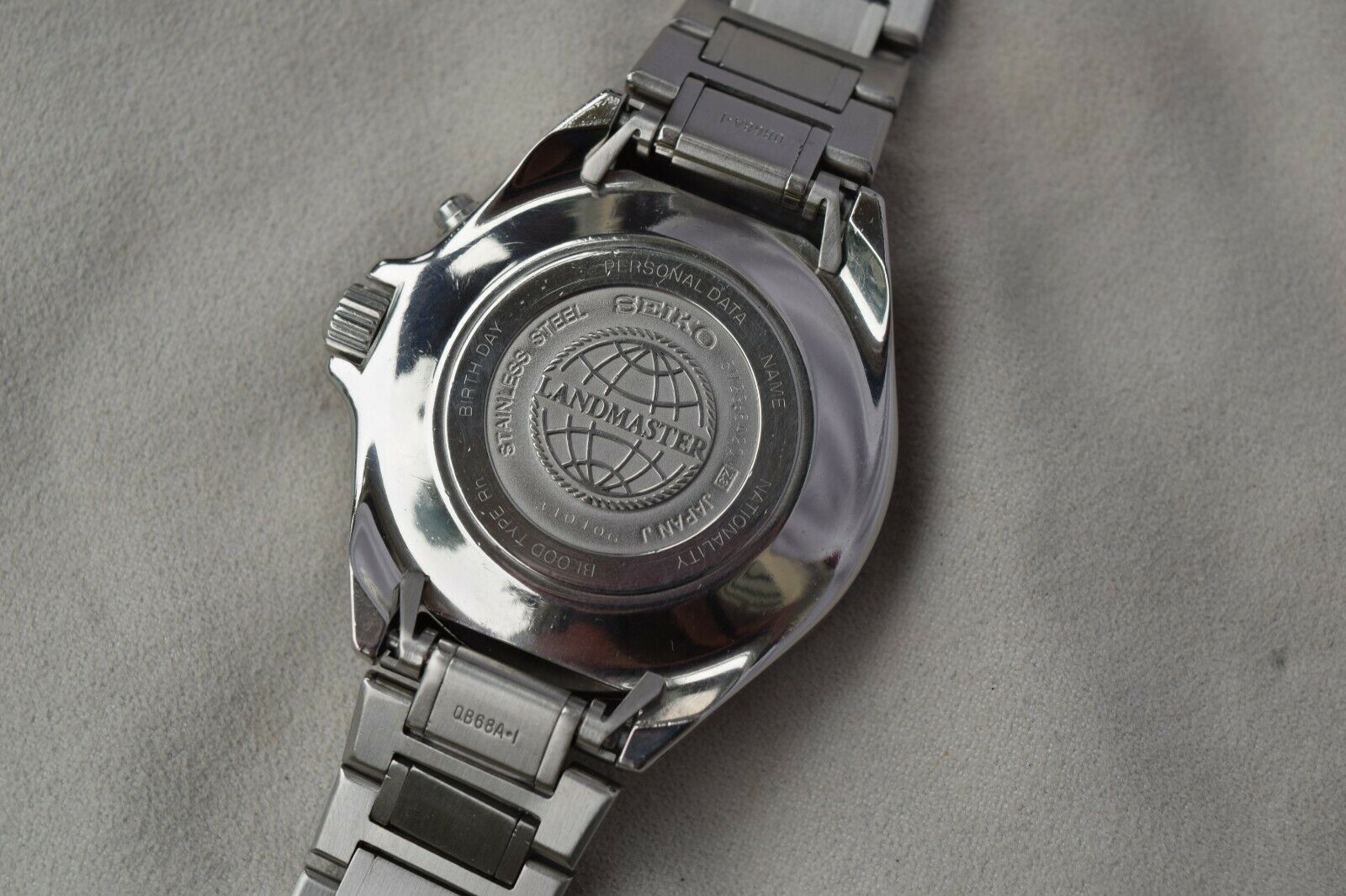 1st Seiko Landmaster Auto Quartz Kinetic Watch SBBW005 5M23 1st Seiko Landmaster Auto Quartz Kinetic Watch SBBW005 5M23