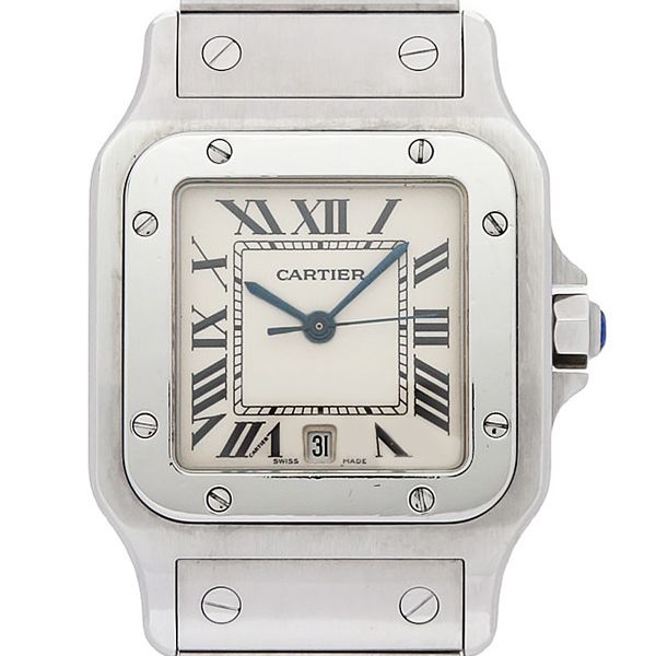 [CARTIER] [OH / Battery replaced] Cartier "Santos Galve LM" W20060D6