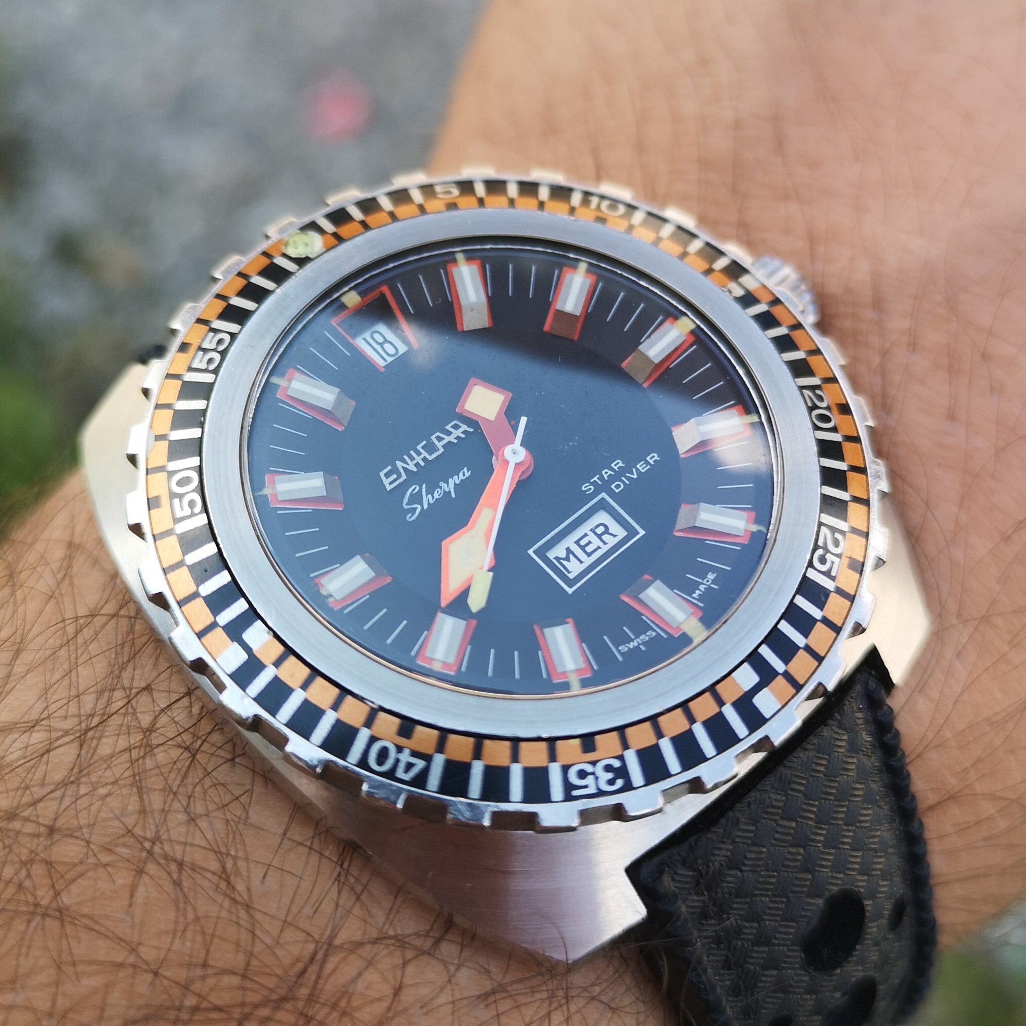 Enicar Sherpa Star Diver vintage | WatchCharts Marketplace