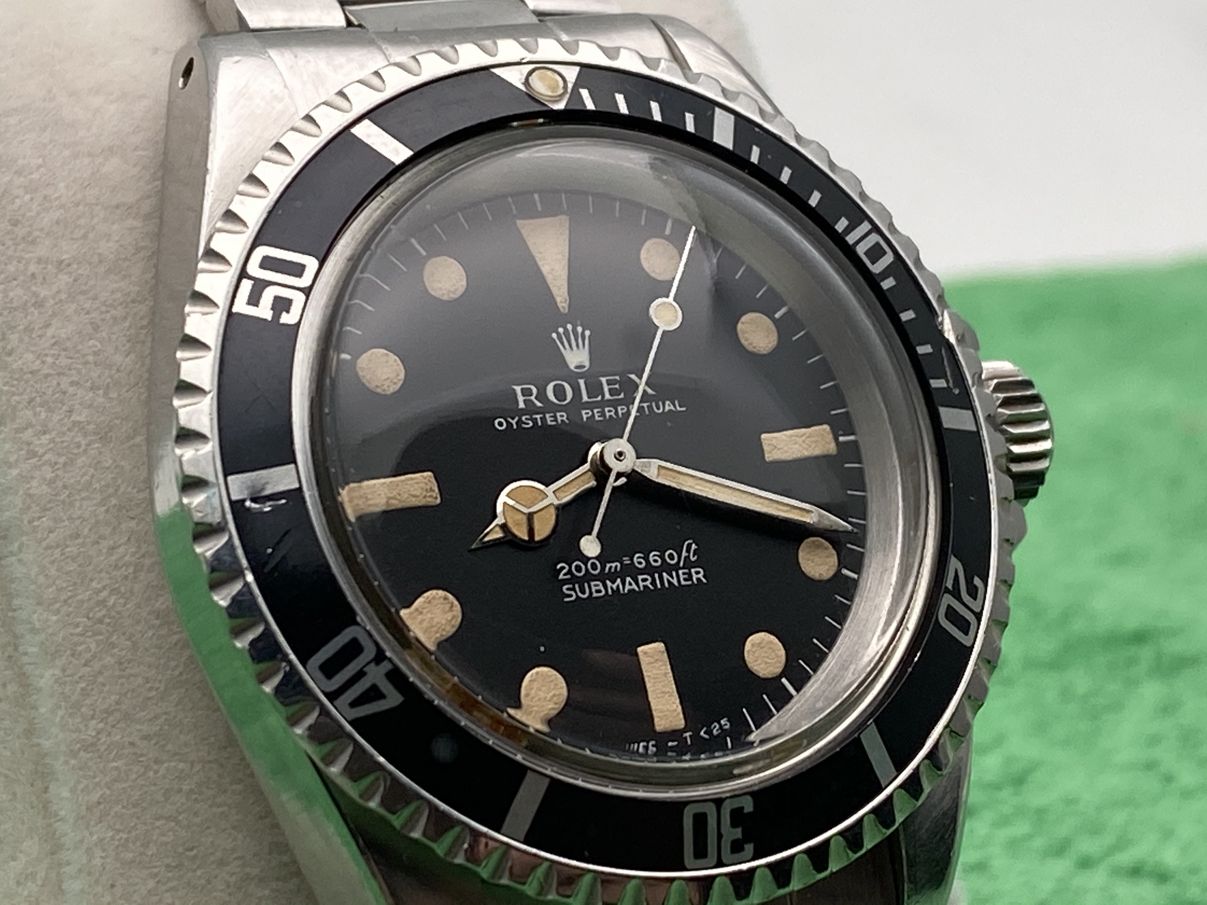 FS Rolex Submariner 5513 Meters First 1968 on 9315 Pat. Pend