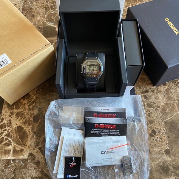 FS Casio GShock Titanium Square Black Ref GMWB5000TB1 WatchCharts
