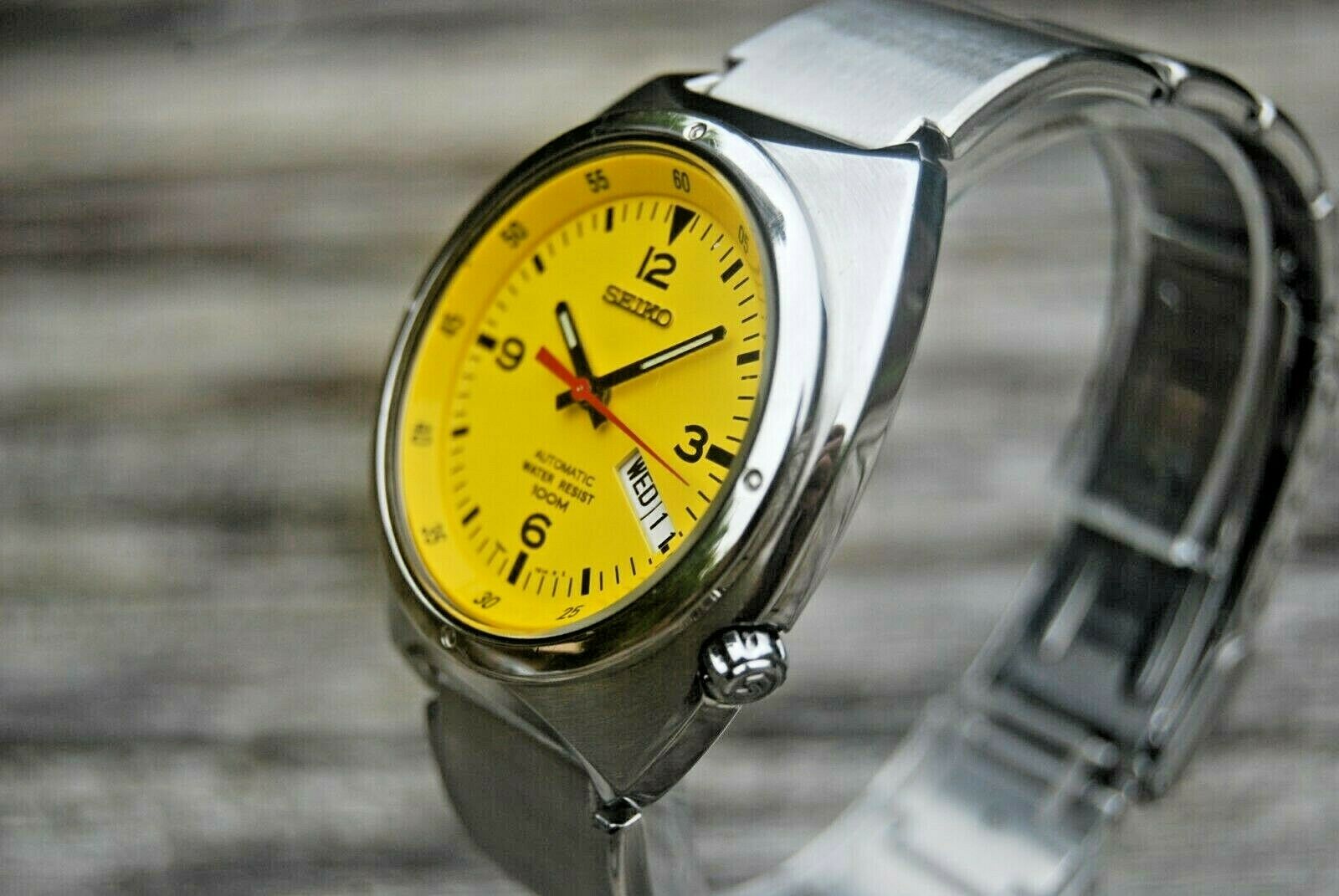 Seiko 7S26-0120 S-Wave Yellow Dial - Excellent Original