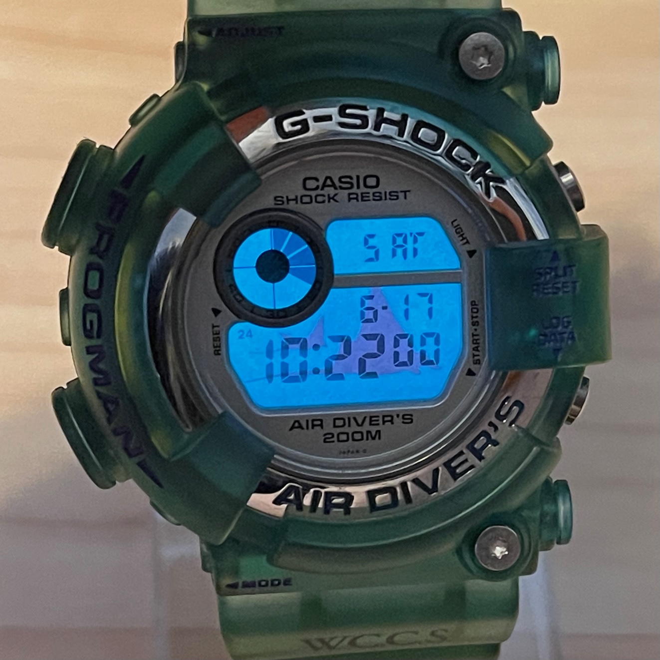 WTS] Casio G-Shock DW-8201WC-2T WCCS Frogman Aqua Blue Green