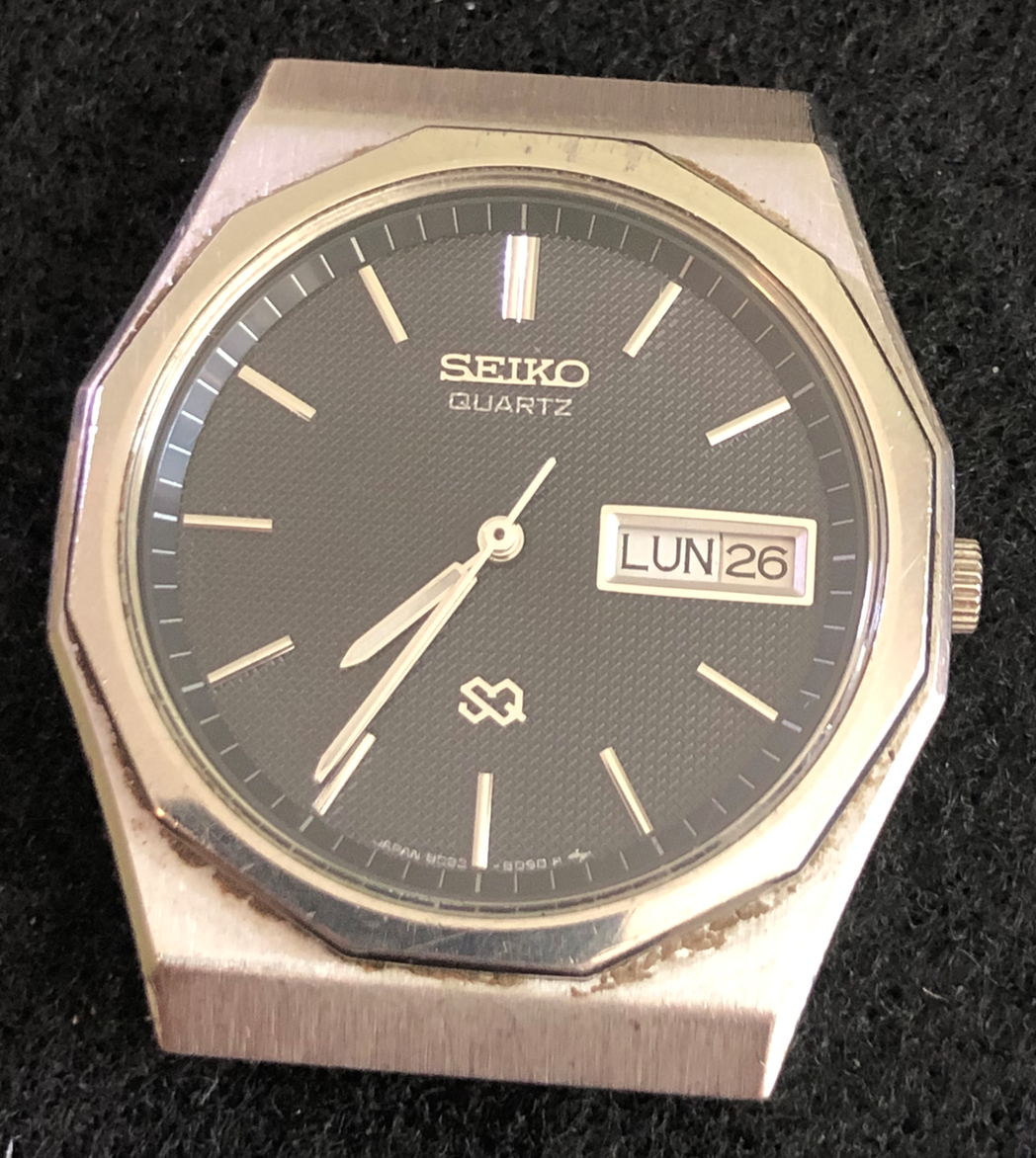 Vintage Seiko Quartz 8C23 6059 Men s Watch Parts Repair Japan