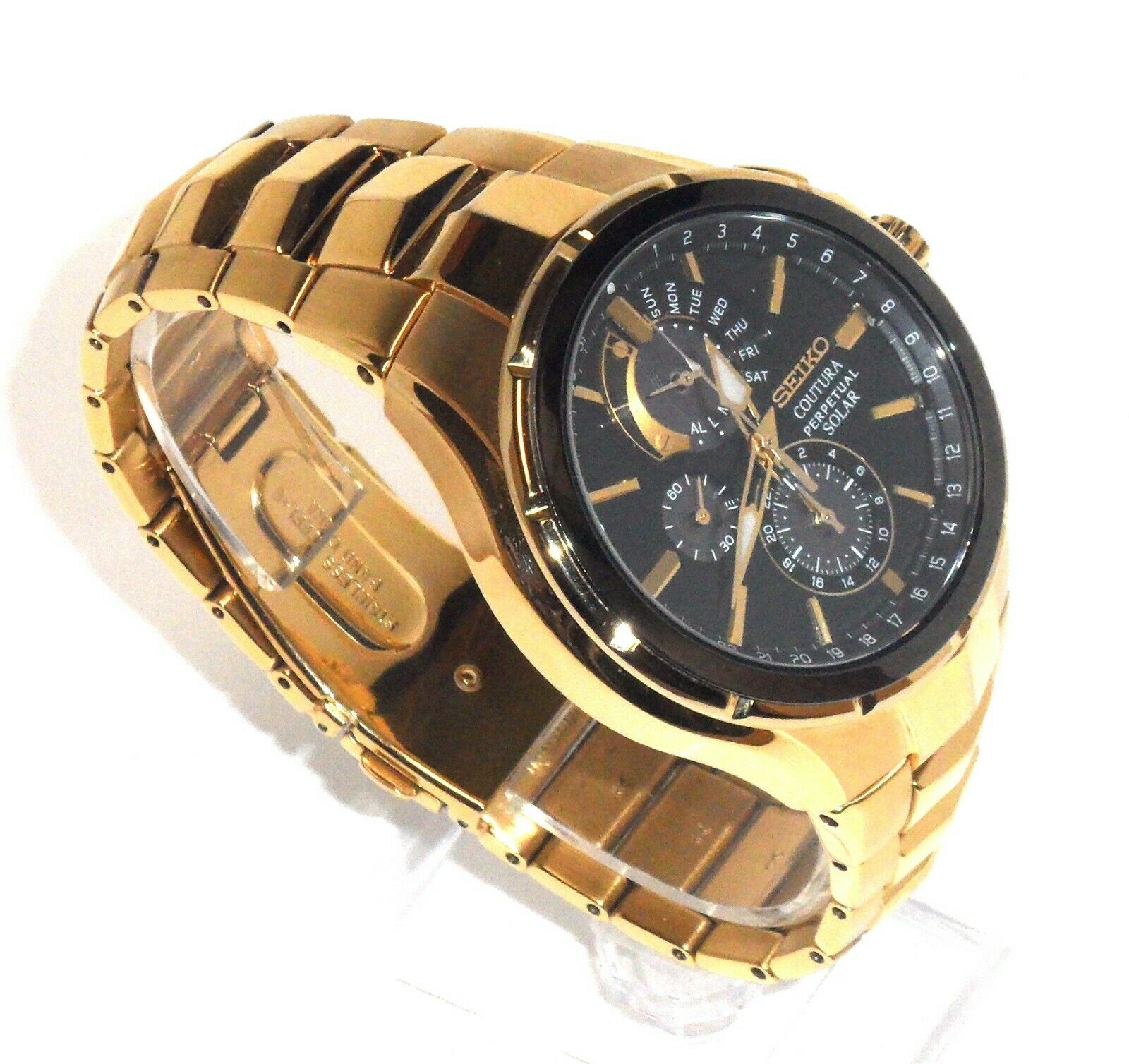 SEIKO 525 MENS COUTURA GOLD CHRONOGRAPH ALARM PERPETUAL CALENDAR WATCH SSC700 WatchCharts Marketplace