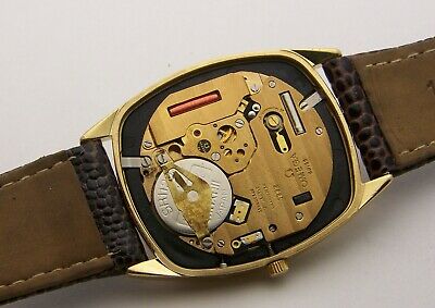 Large 41mm Working Cal. 1332 Gold Plated Mans Omega DeVille Quartz