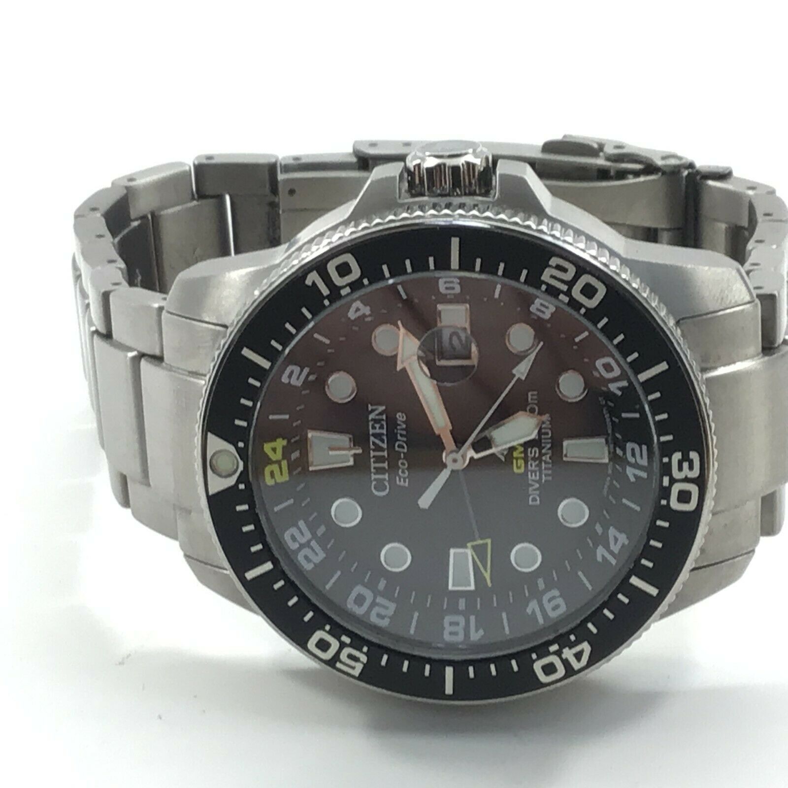 Citizen Bj7110 89e Citizen Gmt Diver Titanium Dive Watch Citizen