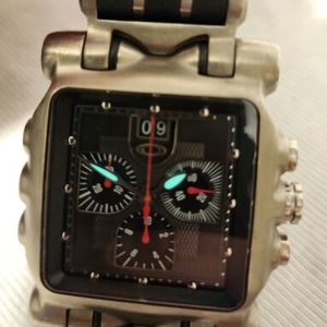 Oakley Time Tank Minute Machine Watch ~ Black Dials