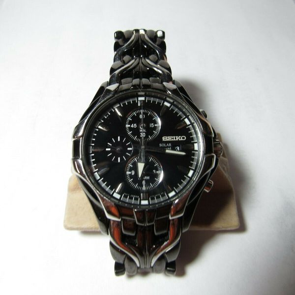 Mens Seiko Solar Chronograph Watch V172 Oako Watchcharts Marketplace 8826