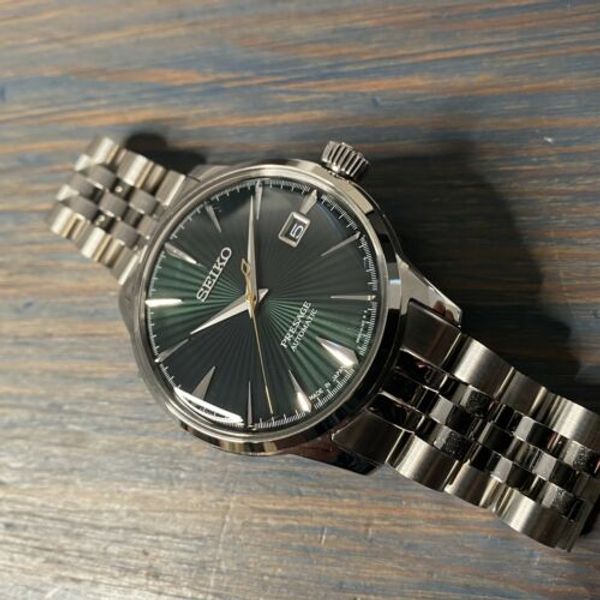 Seiko SRPD37 Men's Presage Automatic Watch With Strapcode Jubilee ...