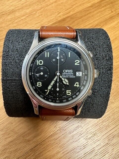 Oris Vintage 38mm Automatic Chronograph Watch 7415 WatchCharts