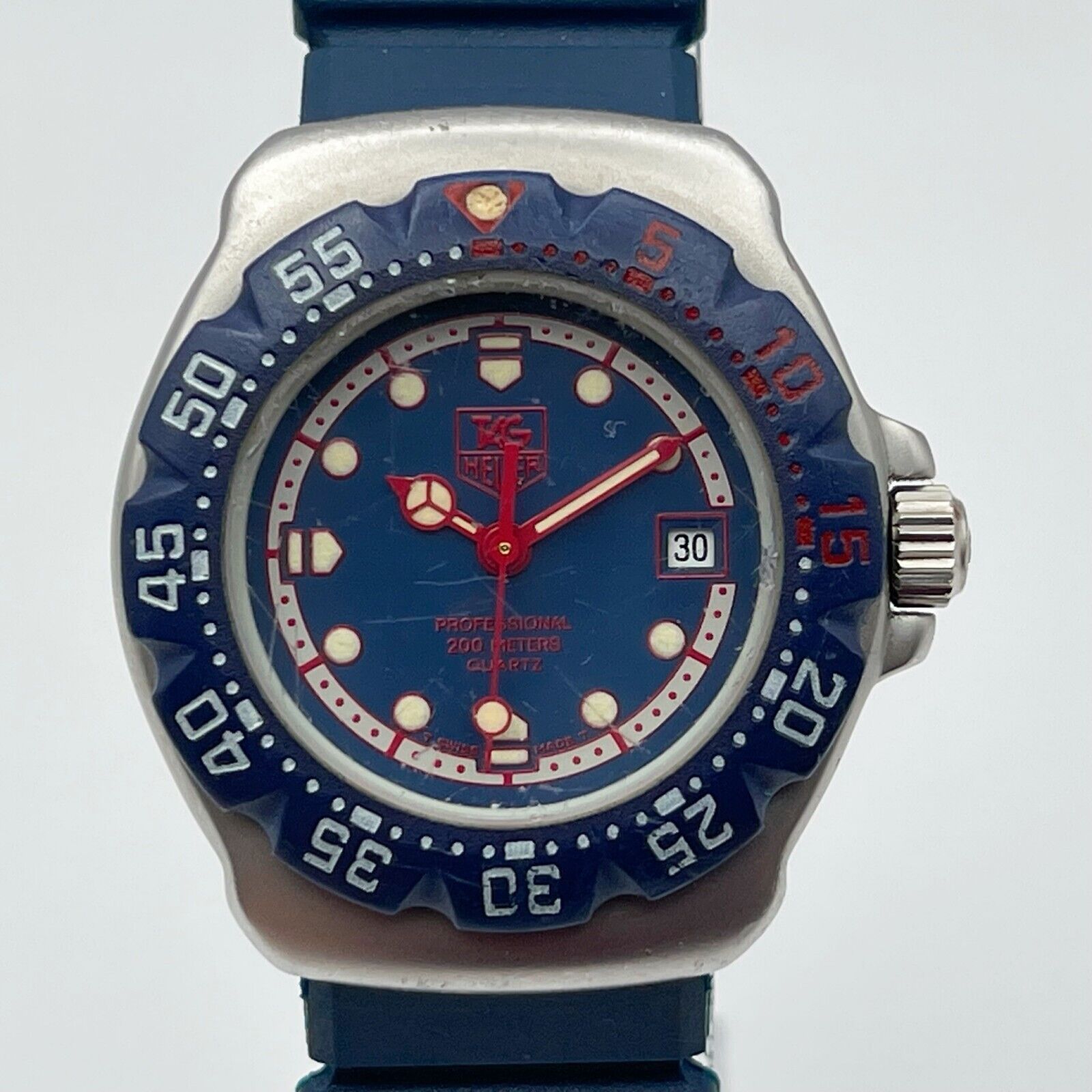 Tag Heuer Women's Formula 1 Rubber-Strap 43mm Watch Blue