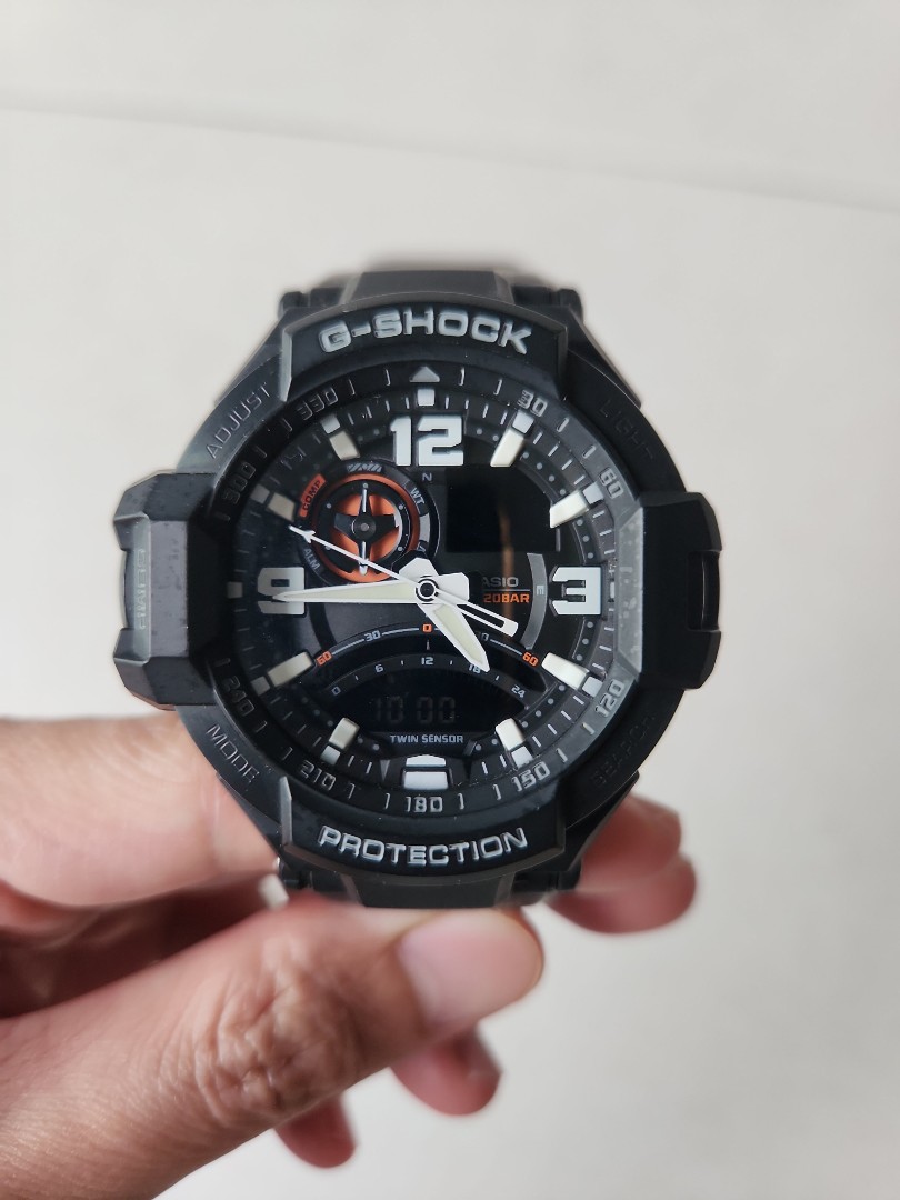 Casio G Shock Gravitymaster GA1000 1A Twin Sensor Aviation W Gshock G Shock WatchCharts Marketplace