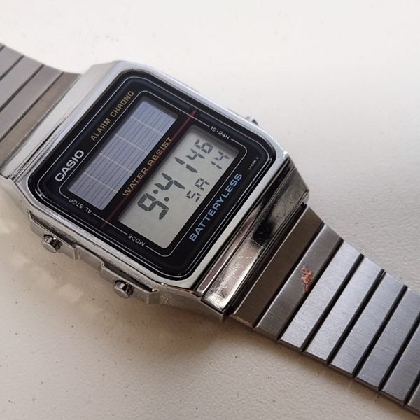 VINTAGE CASIO SOLAR WATCH AL-180 MADE IN JAPAN | WatchCharts Marketplace