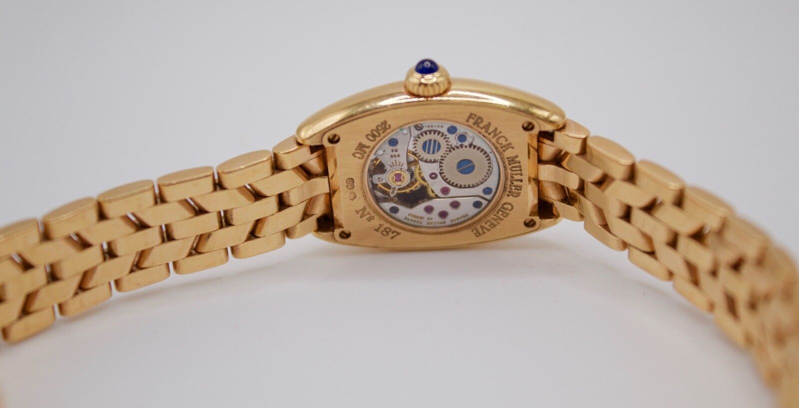 Franck Muller Geneve 2500MC 20m 18kt Yellow Gold Silver Dial