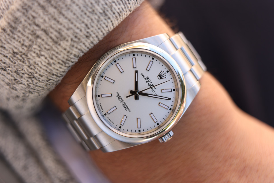 Rolex perpetual clearance 39 white