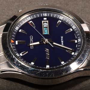 SEIKO x ANAキネティック コラボ 腕時計 5M63-0AJ0 Seiko 5M63-0AJ0 ANA Airlines Blue AGS/Kinetic Stainless 816
