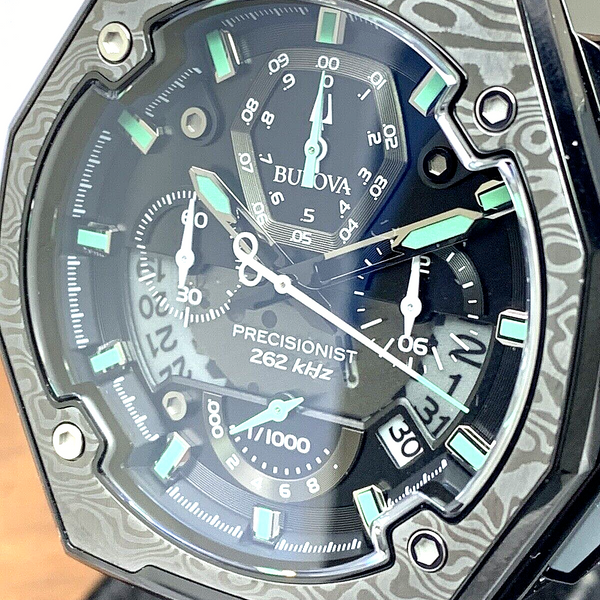 Bulova Mens Watch 98B355 Precisionist X Special Edition Black Green ...