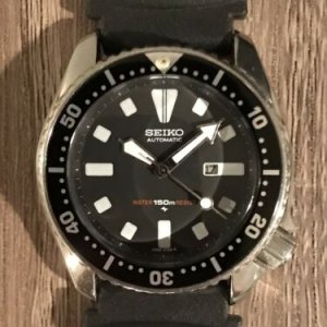 Seiko 4205-0150 SUG095 Black Vintage Men's Automatic Diver Watch Patina |  WatchCharts