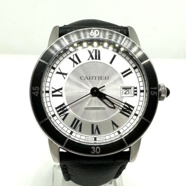 RONDE CARTIE 40MM STAINLESS STEEL WHITE DIAL